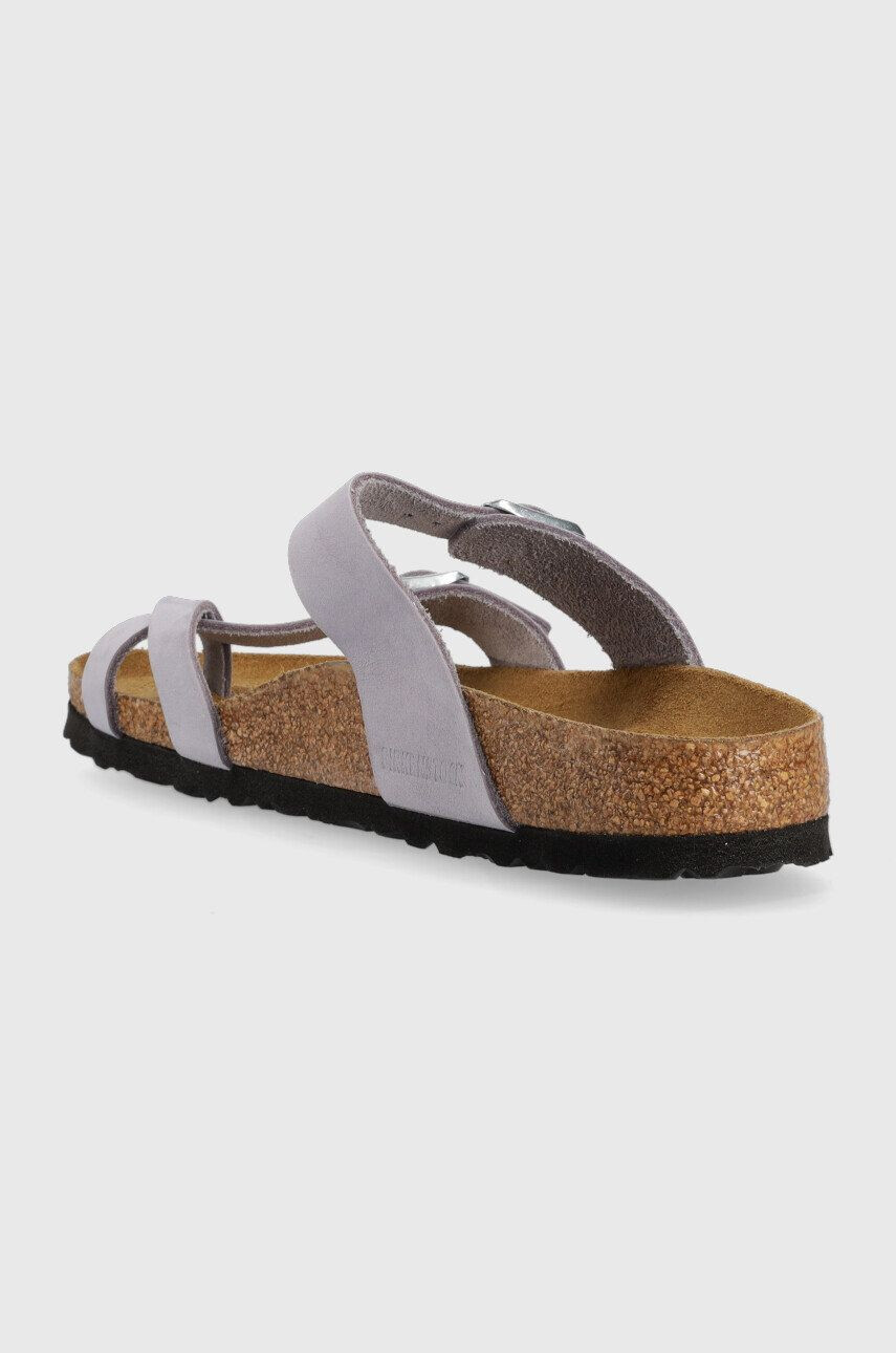 Birkenstock Kožené pantofle Mayari SFB dámské fialová barva 1024006 - Pepit.cz