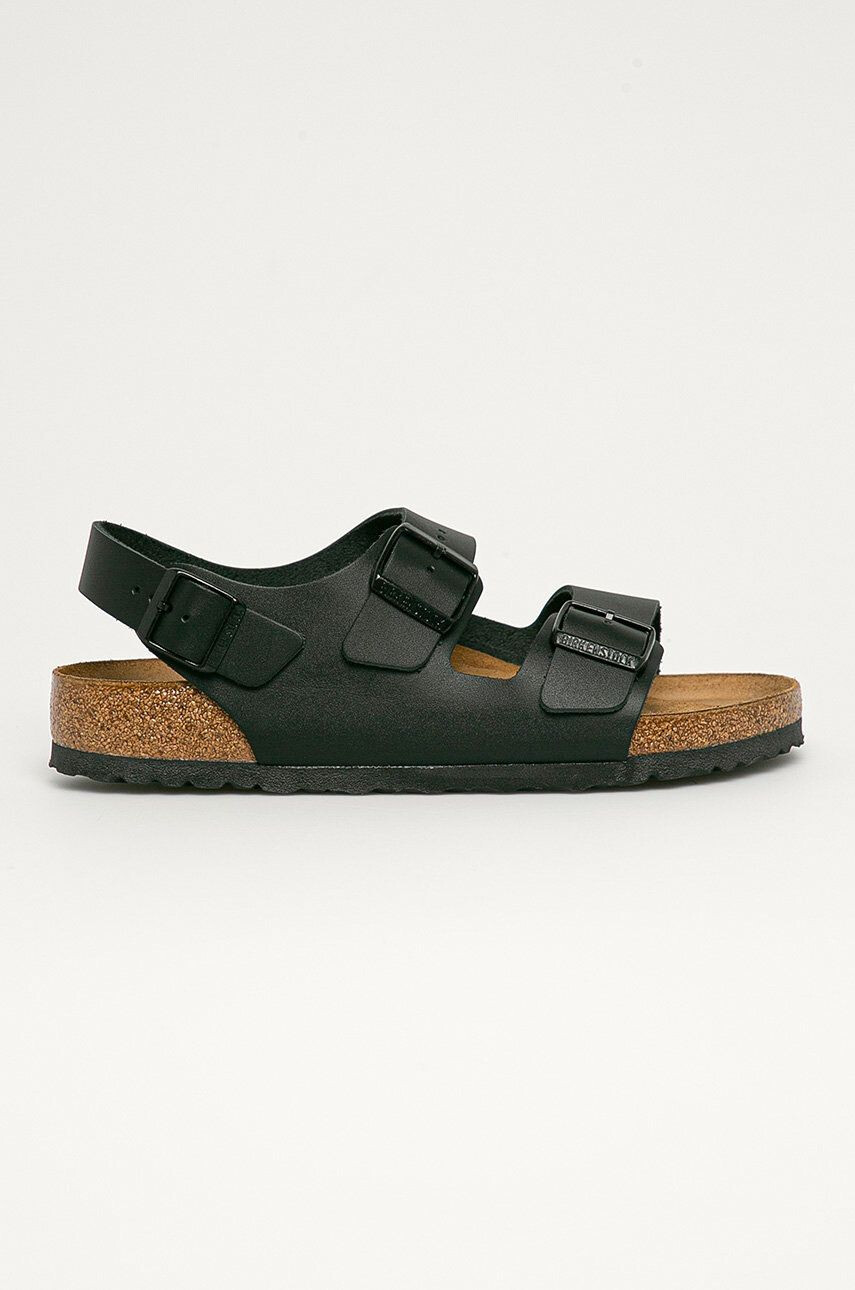 Birkenstock Kožené sandály Milano 34191.Milano-Black - Pepit.cz