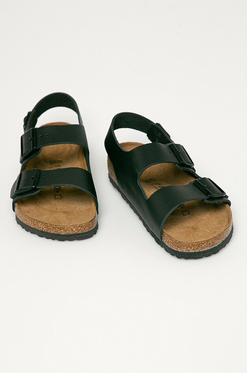 Birkenstock Kožené sandály Milano 34191.Milano-Black - Pepit.cz