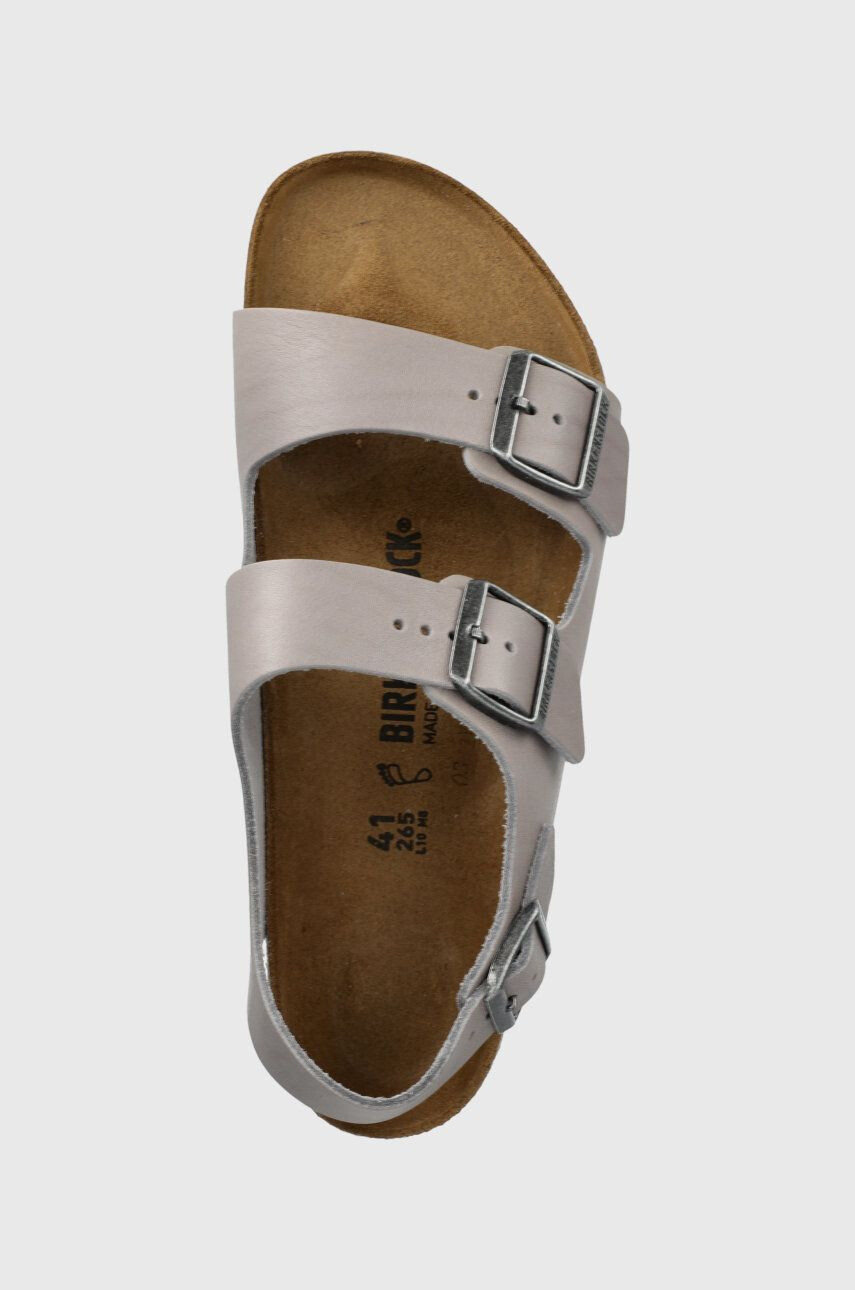 Birkenstock Kožené sandály Milano pánské béžová barva - Pepit.cz