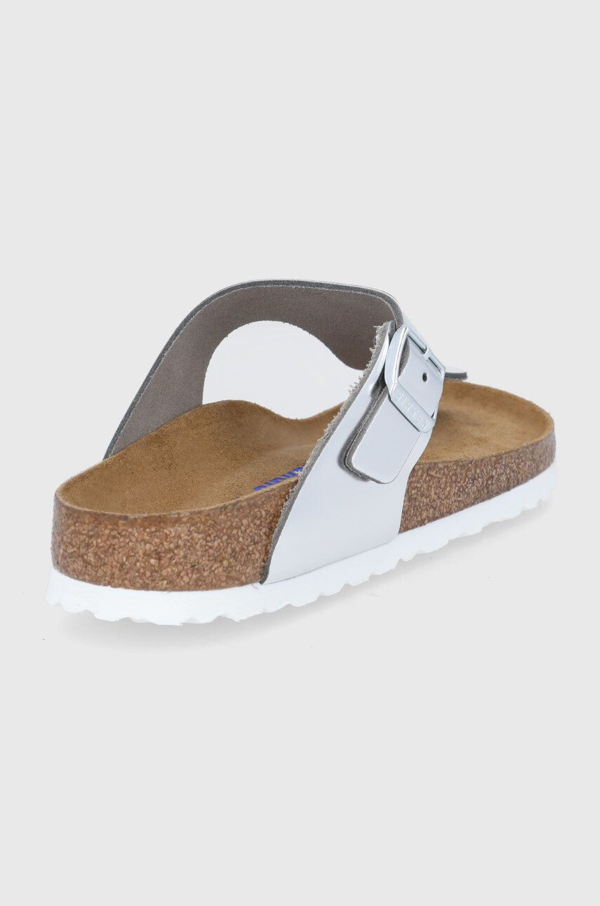 Birkenstock Kožené žabky Gizeh dámské růžová barva na plochém podpatku 1005049-met.copper - Pepit.cz