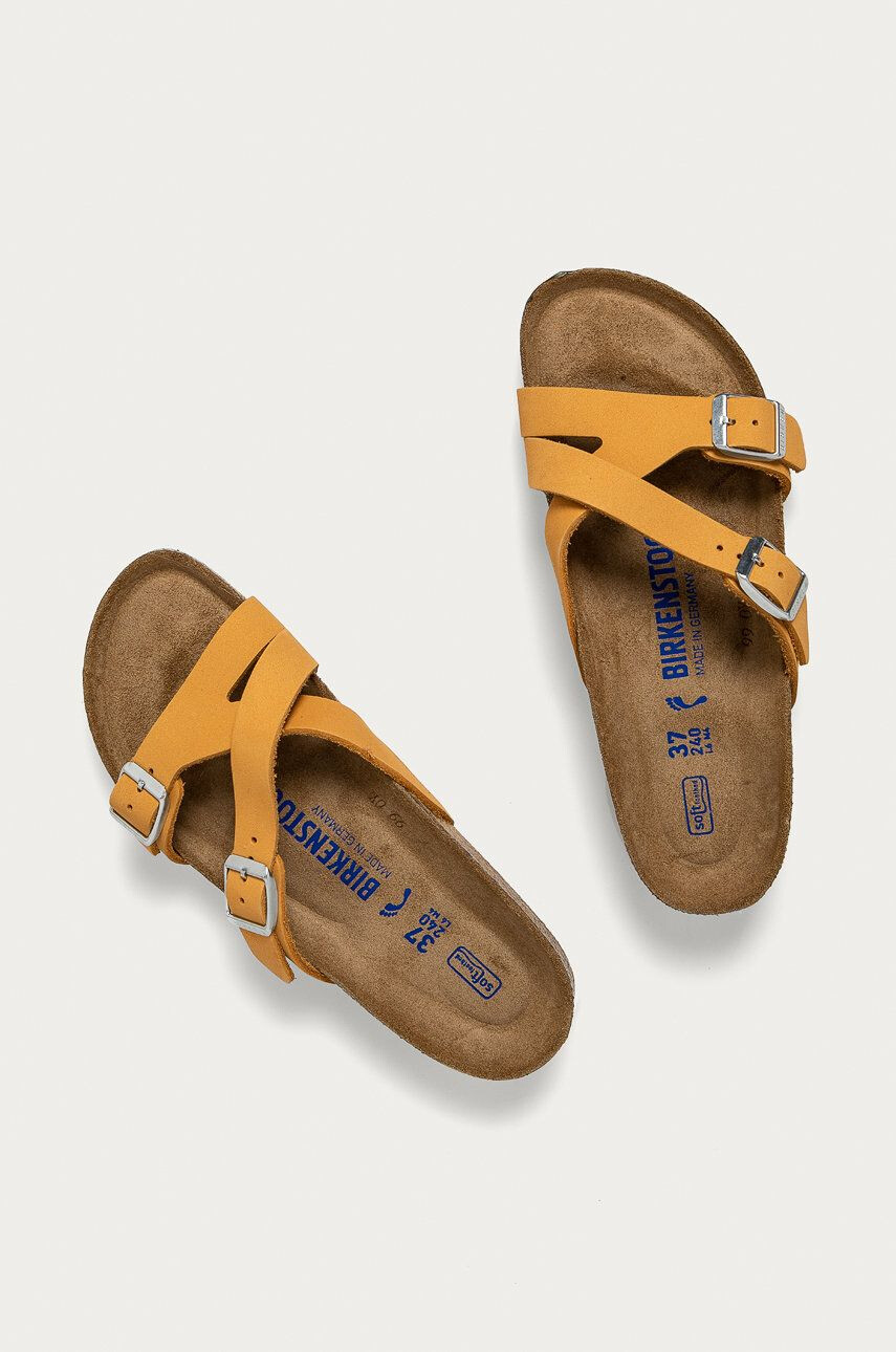 Birkenstock Pantofle dámské oranžová barva - Pepit.cz