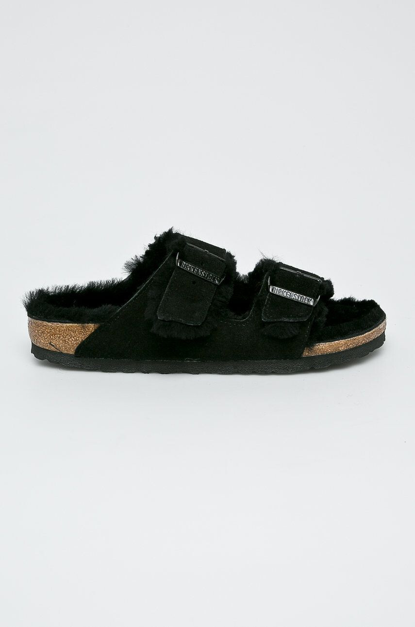 Birkenstock Pantofle Arizona Fur 752663-Black - Pepit.cz