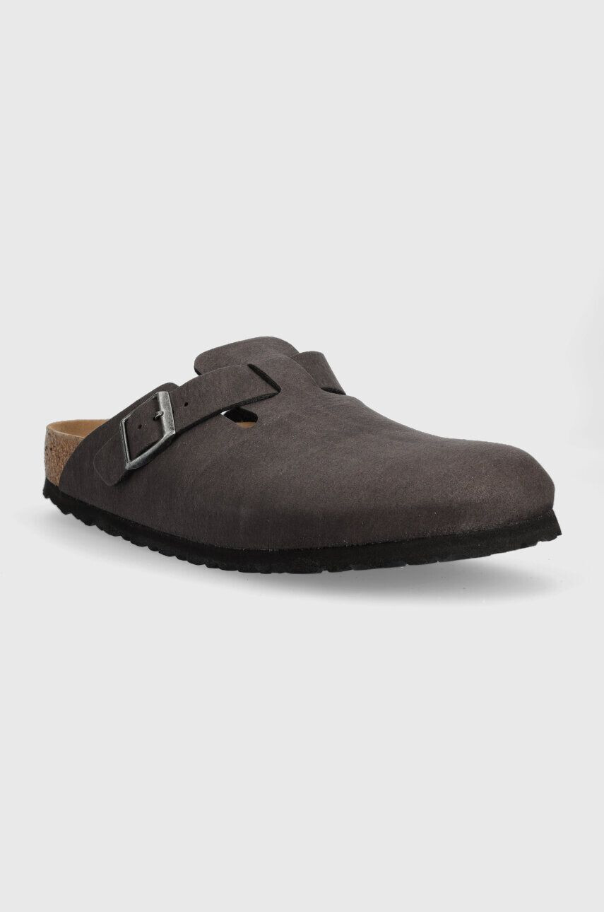 Birkenstock Pantofle Boston pánské černá barva - Pepit.cz