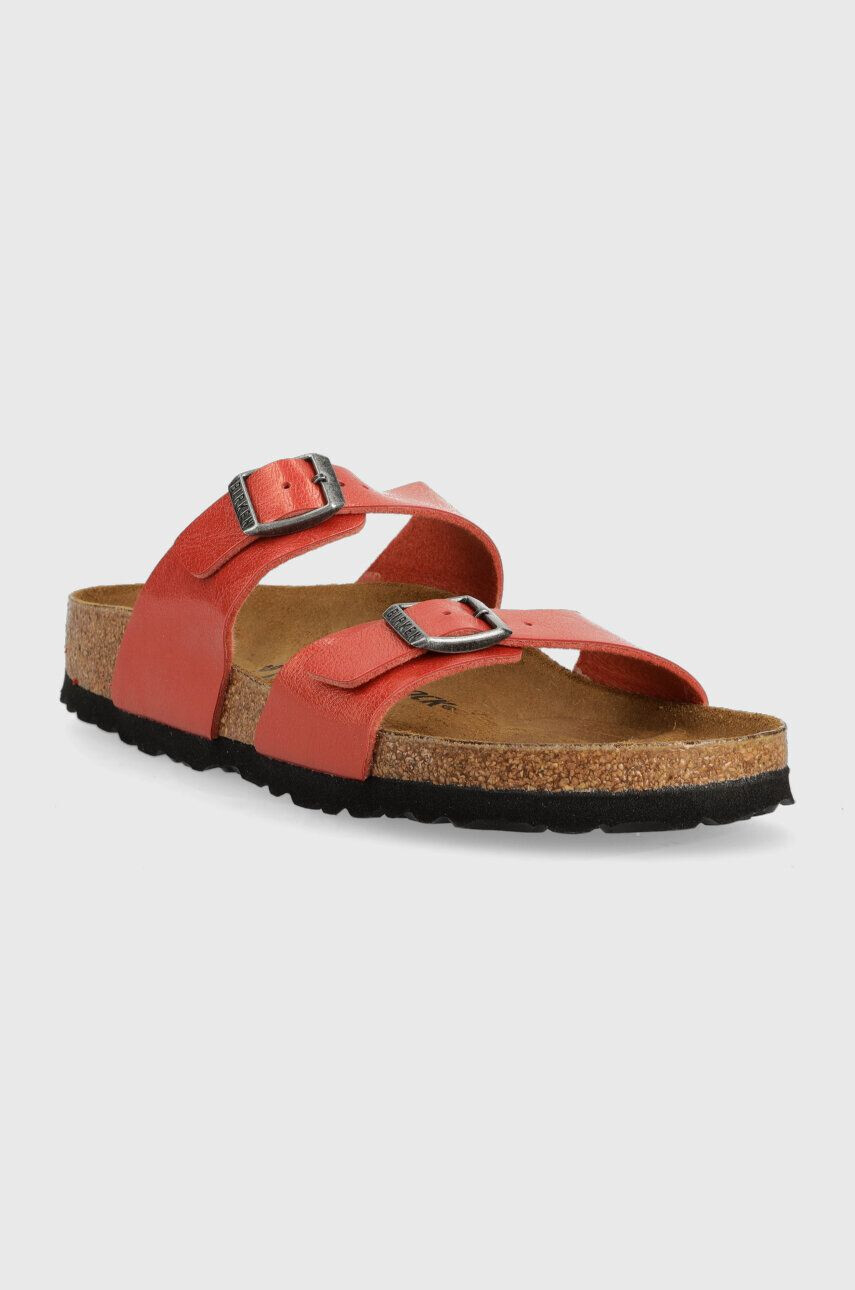 Birkenstock Pantofle Sydney dámské červená barva 1026162 - Pepit.cz