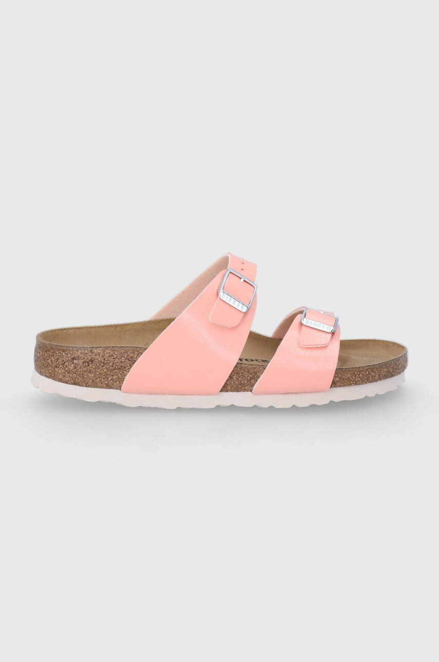 Birkenstock Pantofle Sydney dámské oranžová barva - Pepit.cz