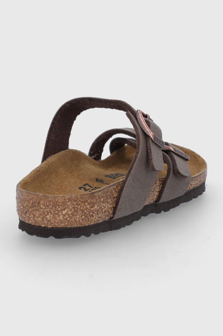 Birkenstock Semišové pantofle hnědá barva - Pepit.cz