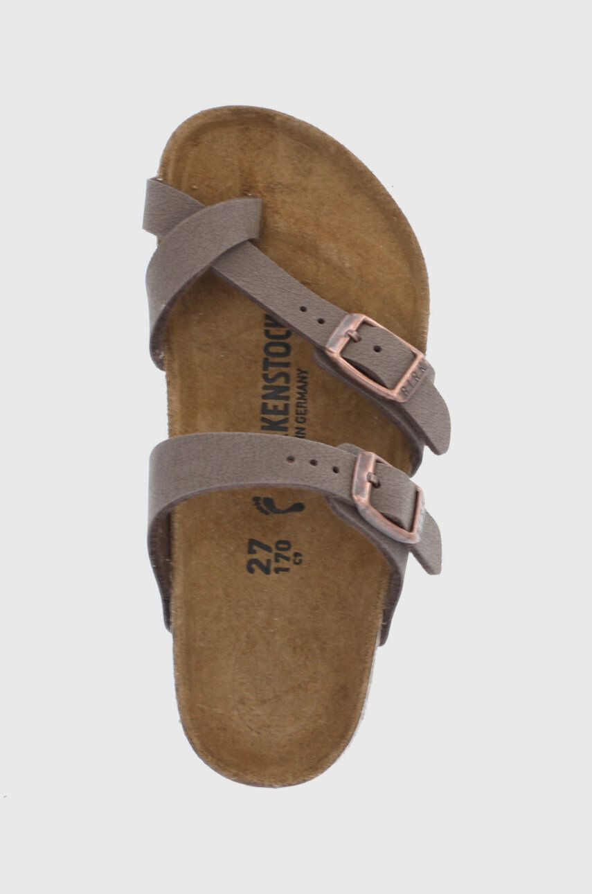 Birkenstock Semišové pantofle hnědá barva - Pepit.cz