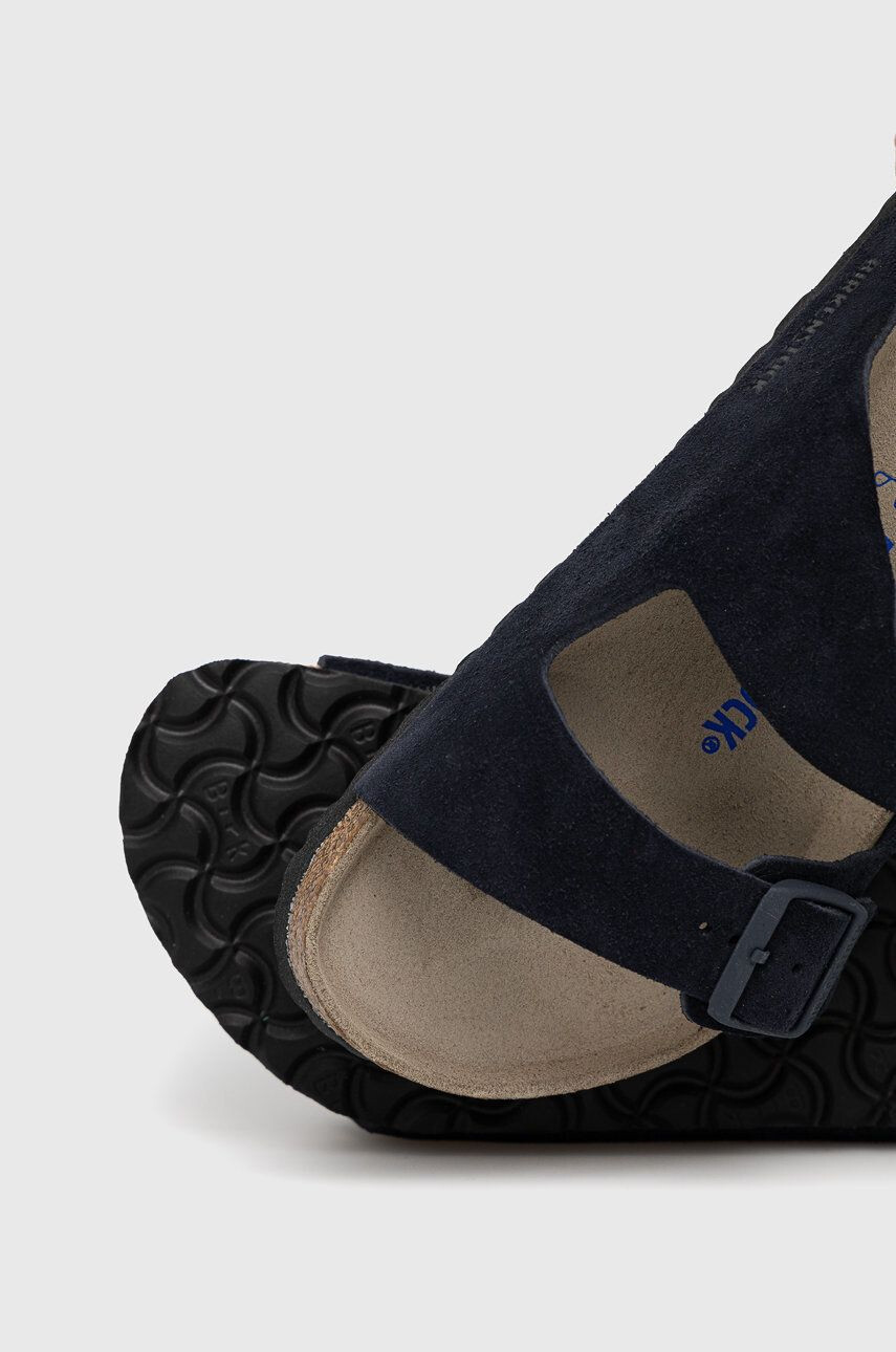 Birkenstock Semišové pantofle Arizona tmavomodrá barva 1020732.Midnight-Midnight - Pepit.cz