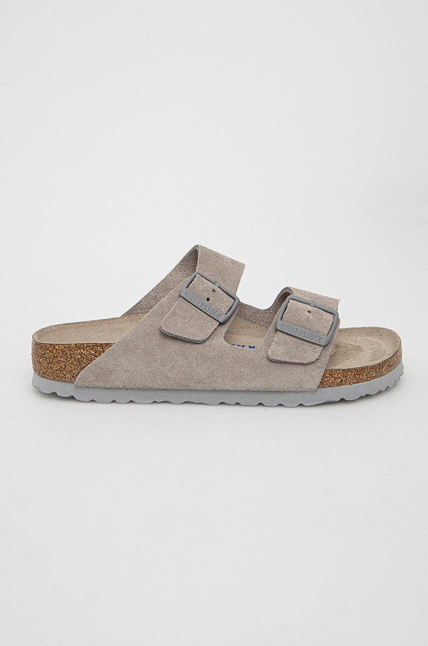 Birkenstock Semišové pantofle Arizona pánské zelená barva 1025657 - Pepit.cz