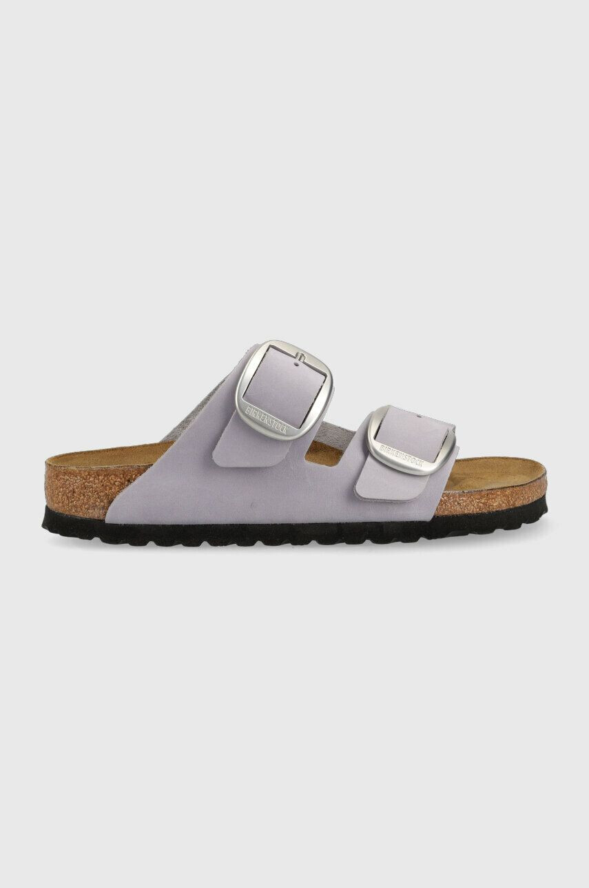 Birkenstock Semišové pantofle Arizona Big Buckle dámské fialová barva 1024090 1024090-PurFog - Pepit.cz