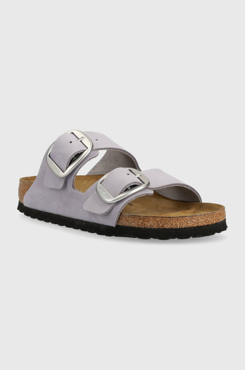 Birkenstock Semišové pantofle Arizona Big Buckle dámské fialová barva 1024090 1024090-PurFog - Pepit.cz