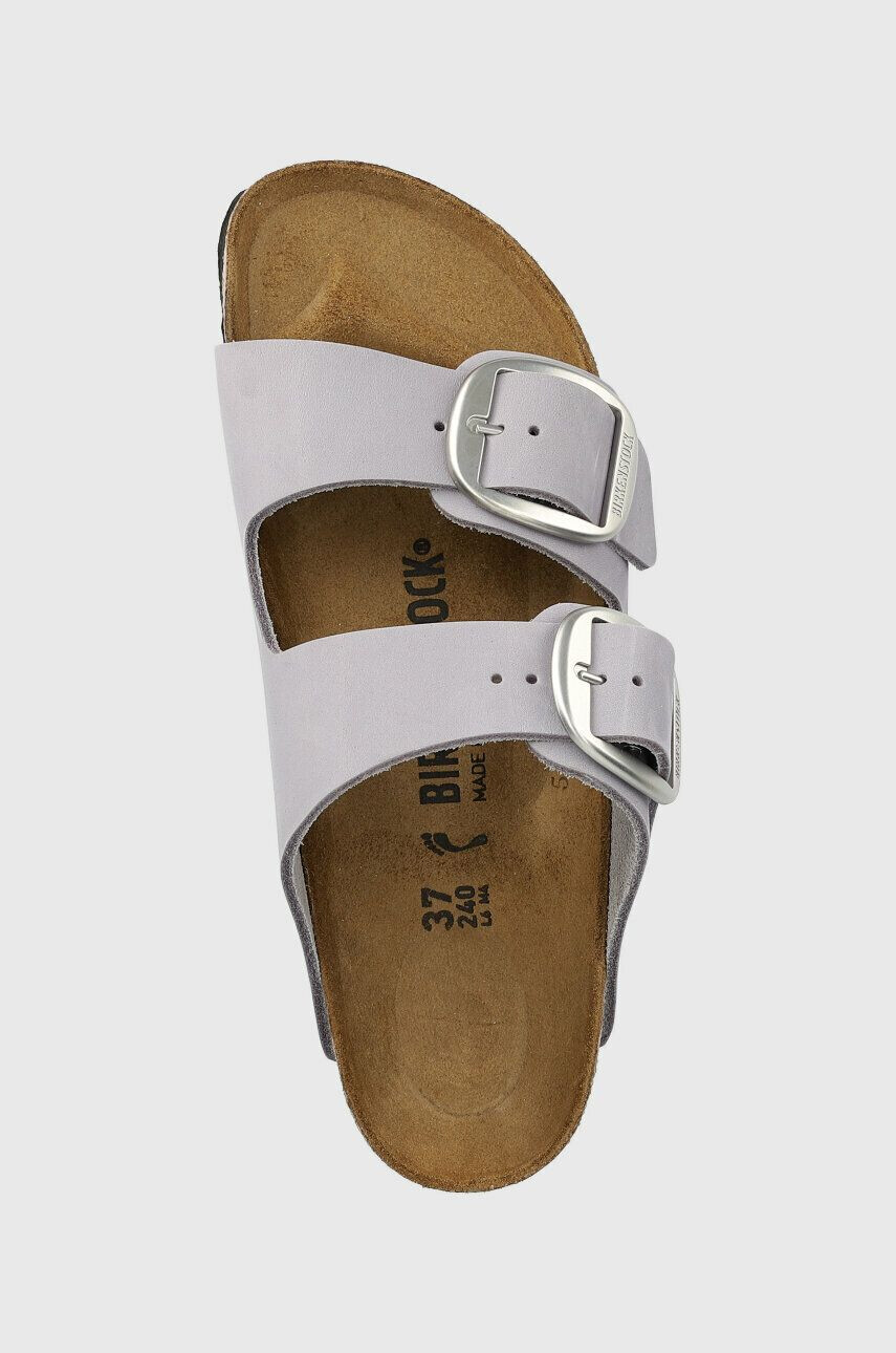 Birkenstock Semišové pantofle Arizona Big Buckle dámské fialová barva 1024090 1024090-PurFog - Pepit.cz