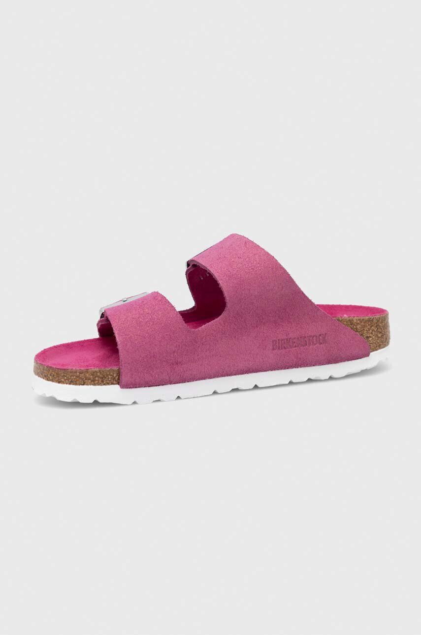 Birkenstock Semišové pantofle Arizona BS dámské růžová barva 1024218 - Pepit.cz