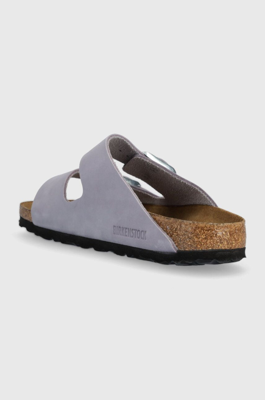 Birkenstock Semišové pantofle Arizona SFB dámské fialová barva 1024241 1024241-PurpleFog - Pepit.cz