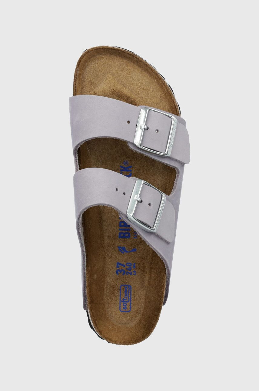 Birkenstock Semišové pantofle Arizona SFB dámské fialová barva 1024241 1024241-PurpleFog - Pepit.cz