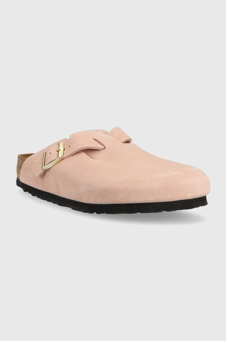 Birkenstock Semišové pantofle Boston - Pepit.cz