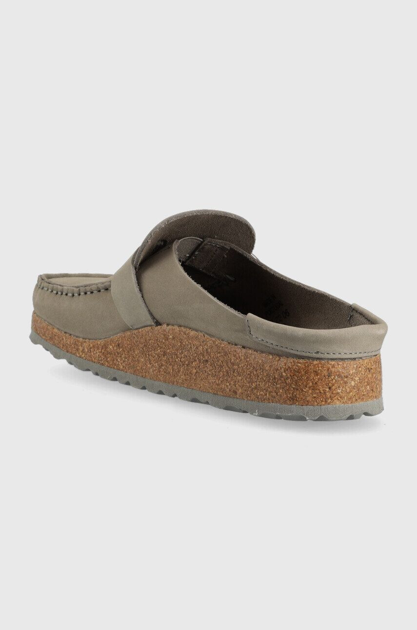 Birkenstock Semišové pantofle Buckley dámské šedá barva 1023649 - Pepit.cz