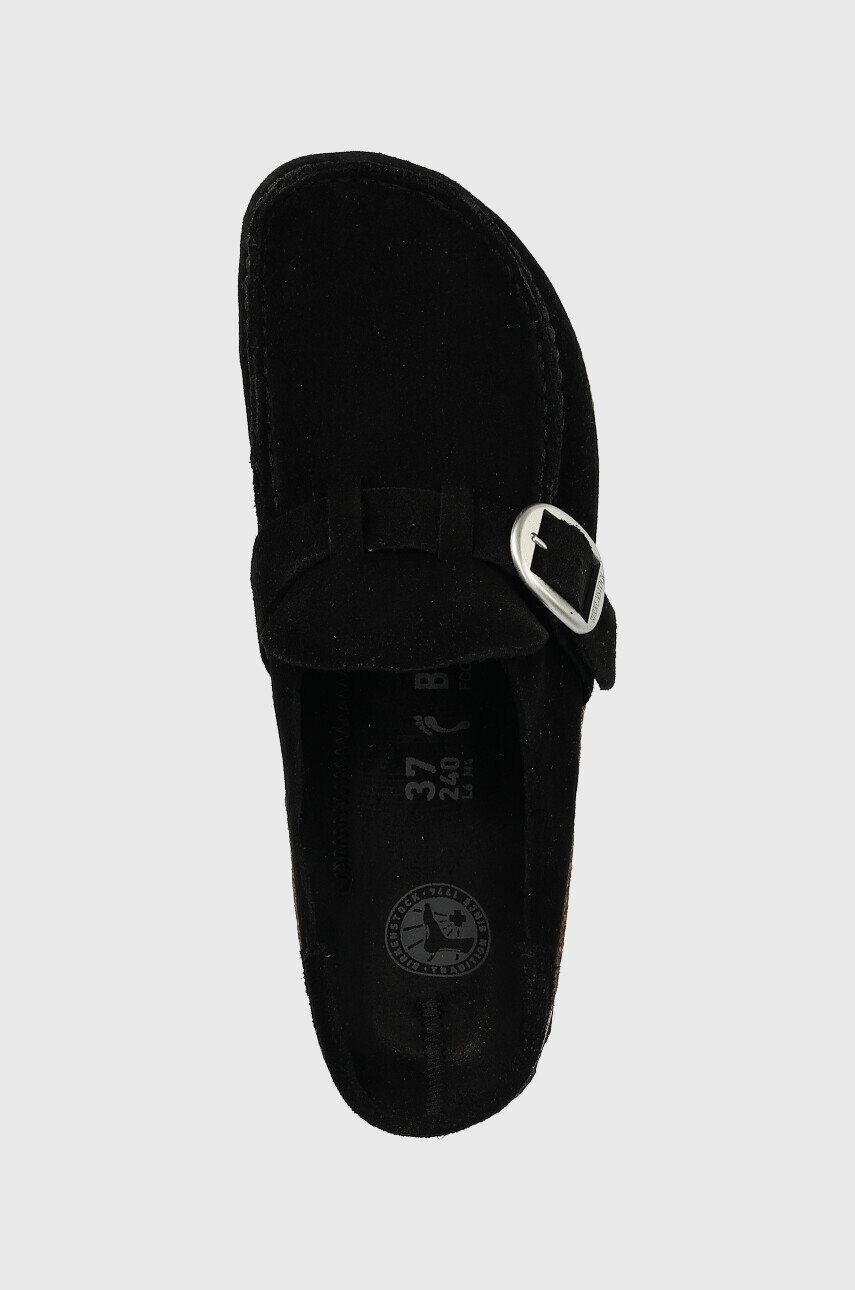 Birkenstock Semišové pantofle Buckley dámské černá barva 1017826 - Pepit.cz