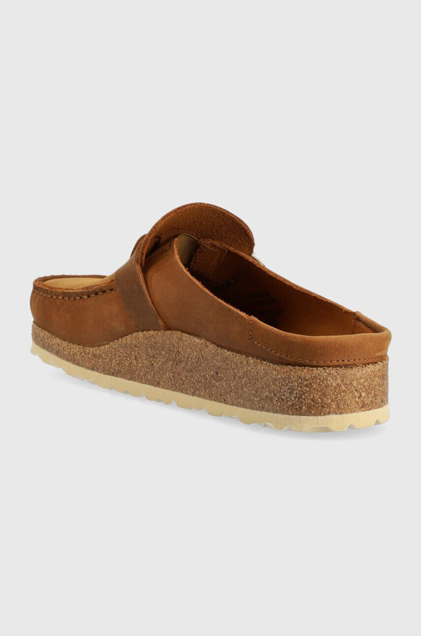 Birkenstock Semišové pantofle Buckley dámské hnědá barva 1024028 - Pepit.cz