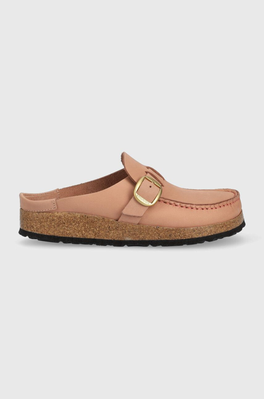 Birkenstock Semišové pantofle BUCKLEY dámské růžová barva 1024089 - Pepit.cz