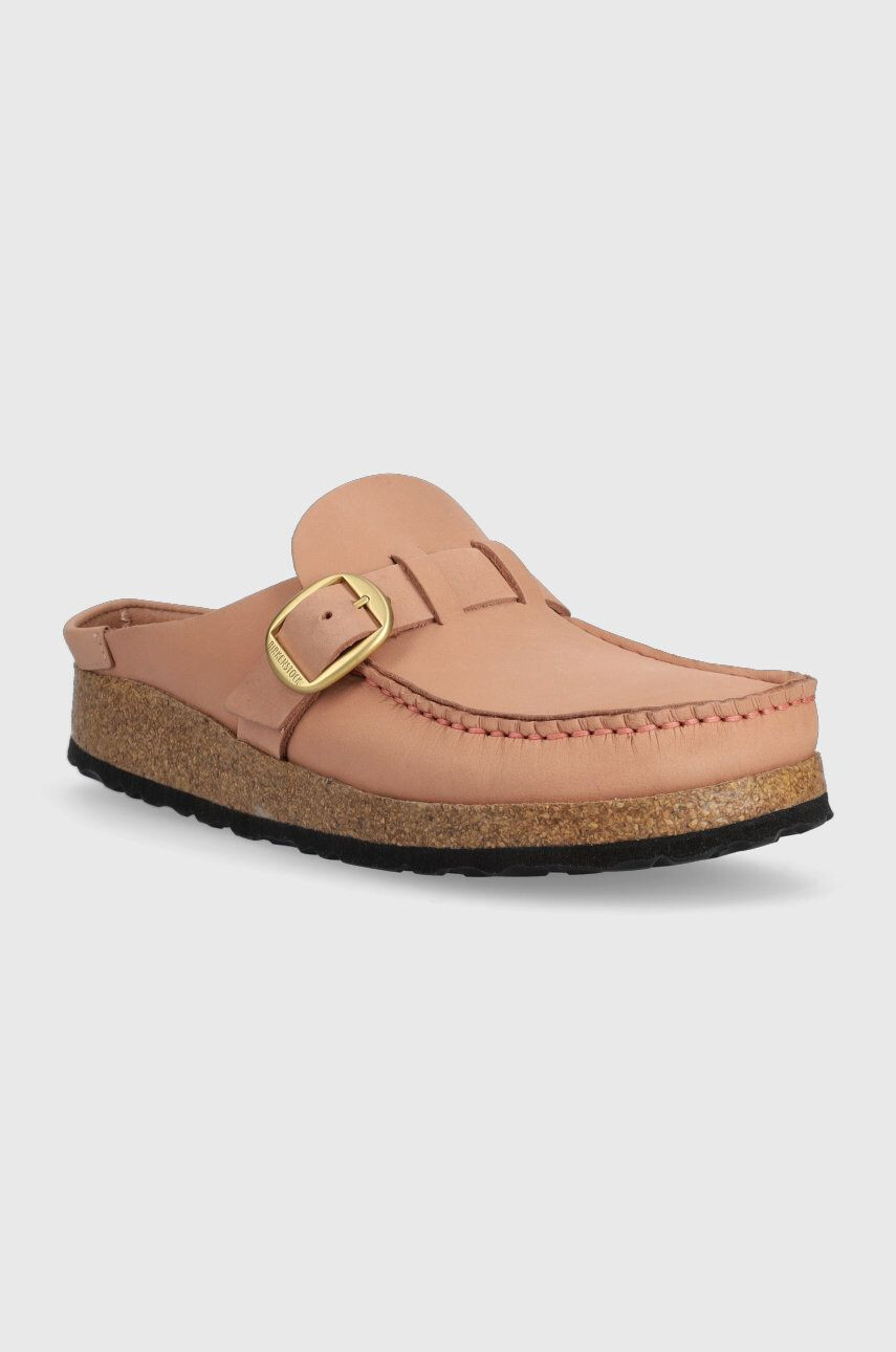 Birkenstock Semišové pantofle BUCKLEY dámské růžová barva 1024089 - Pepit.cz