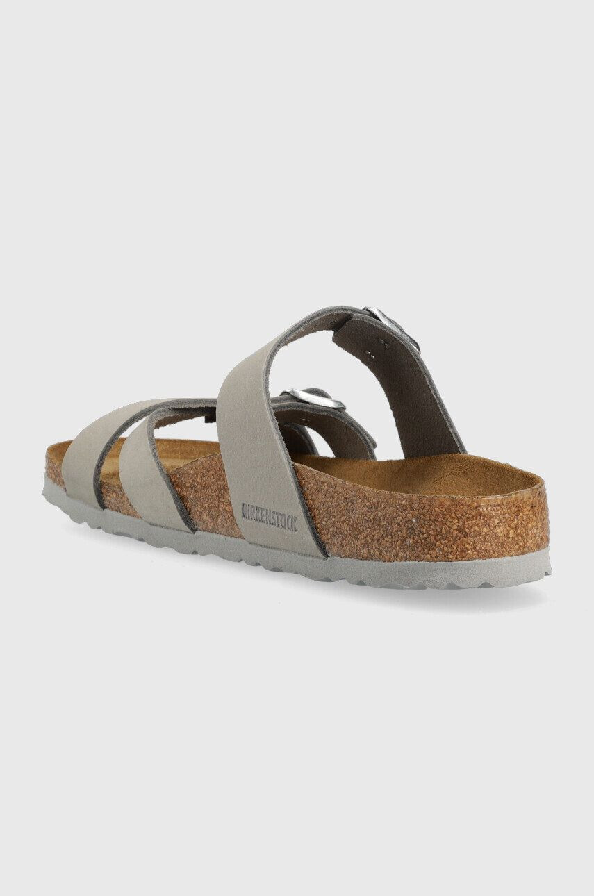 Birkenstock Semišové pantofle Franca SFB dámské šedá barva - Pepit.cz