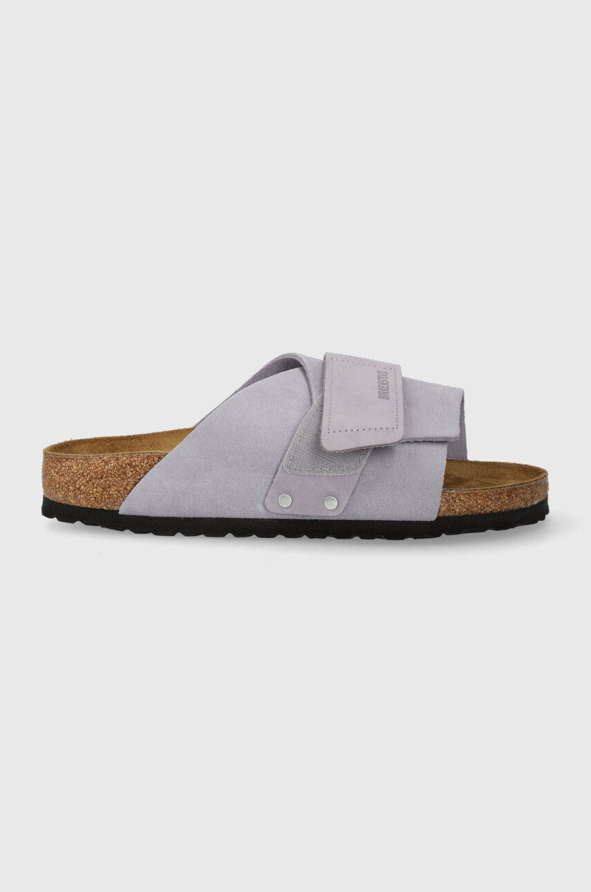 Birkenstock Semišové pantofle Kyoto - Pepit.cz