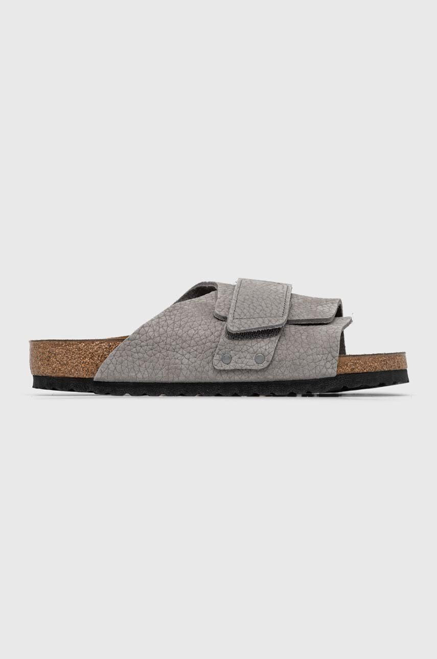 Birkenstock Semišové pantofle KYOTO pánské černá barva 1020388 - Pepit.cz