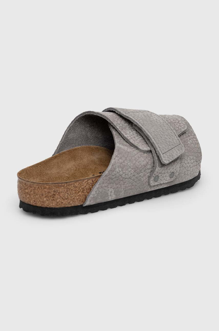 Birkenstock Semišové pantofle KYOTO pánské černá barva 1020388 - Pepit.cz