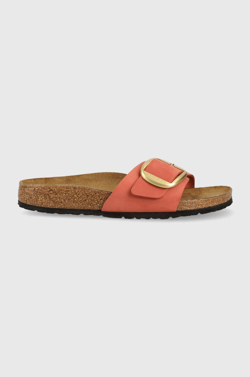 Birkenstock Semišové pantofle Madrid dámské oranžová barva 1025407 - Pepit.cz