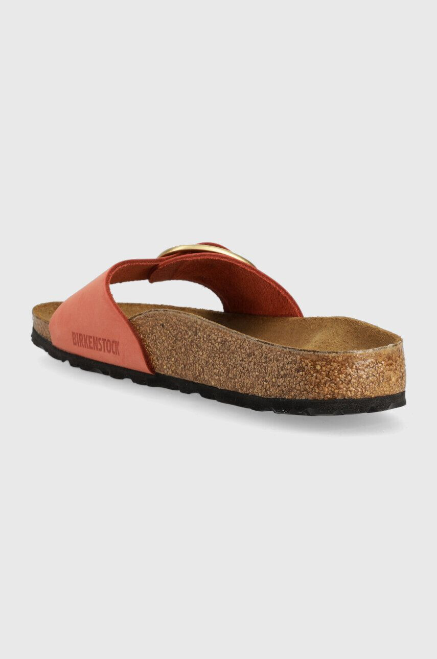 Birkenstock Semišové pantofle Madrid dámské oranžová barva 1025407 - Pepit.cz