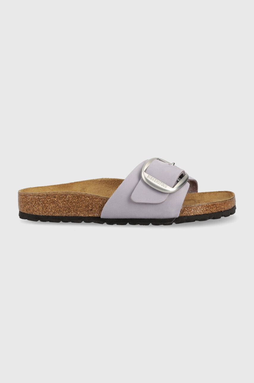 Birkenstock Semišové pantofle Madrid Big Buckle - Pepit.cz