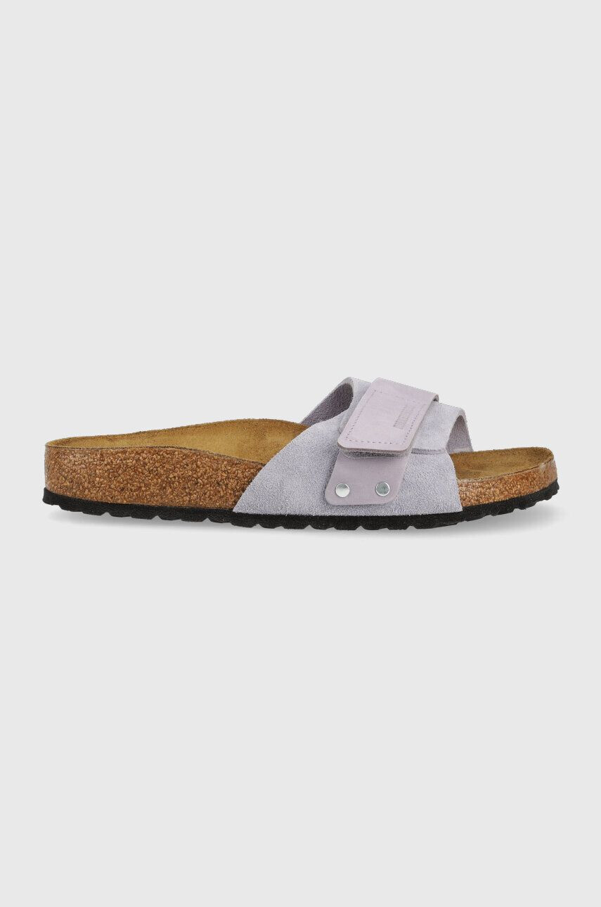 Birkenstock Semišové pantofle Oita dámské fialová barva 1025334 - Pepit.cz