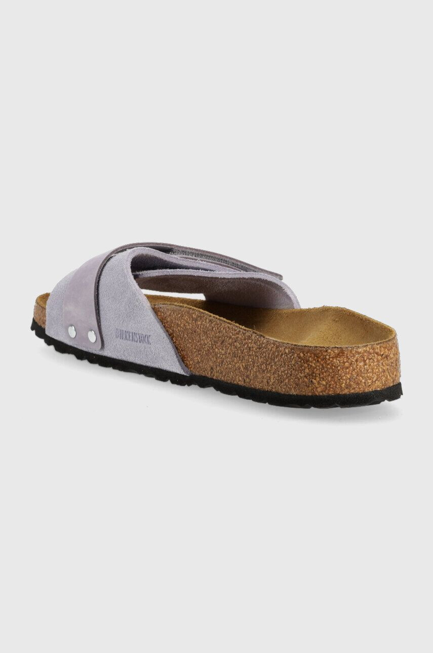 Birkenstock Semišové pantofle Oita dámské fialová barva 1025334 - Pepit.cz