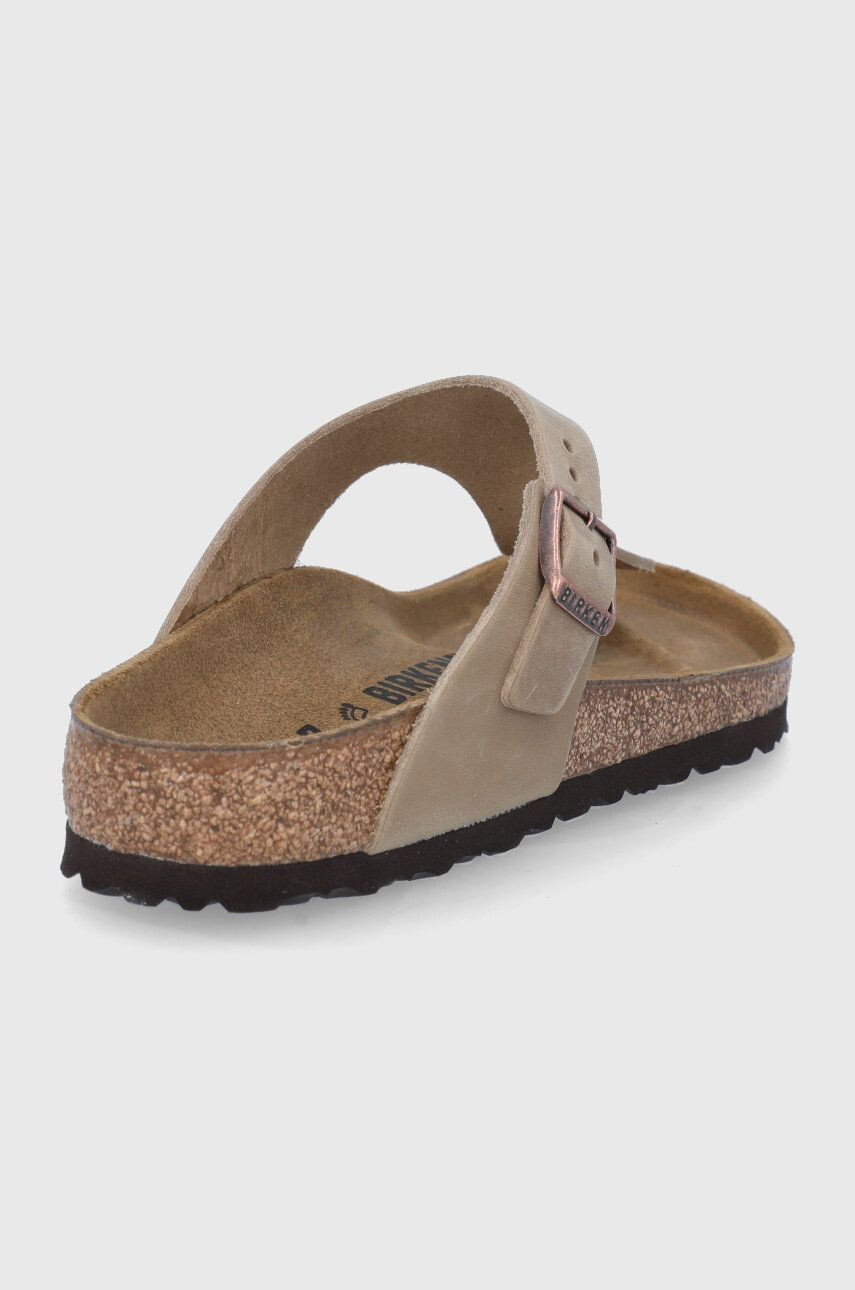 Birkenstock Semišové žabky Gizeh hnědá barva 943811-oil.tab.br - Pepit.cz