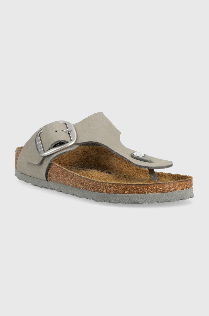 Birkenstock Semišové žabky Gizeh Big Buckle - Pepit.cz