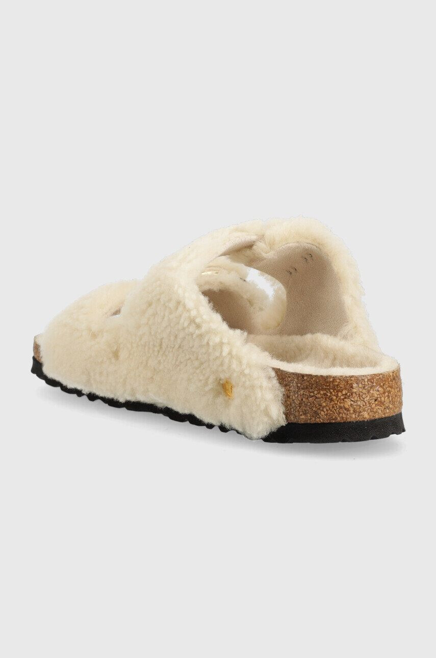 Birkenstock Vlněné pantofle Arizona Bb Shearling dámské šedá barva - Pepit.cz