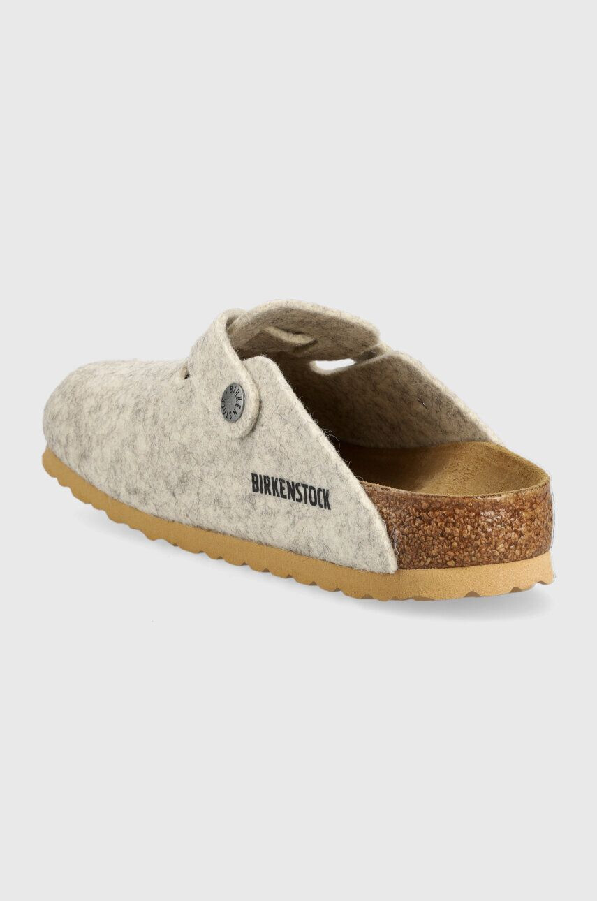 Birkenstock Vlněné pantofle Boston WZ béžová barva 1023143 - Pepit.cz