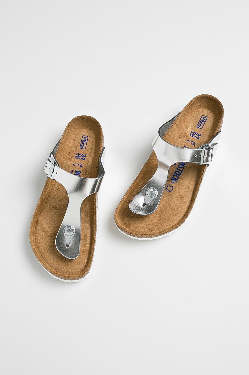 Birkenstock žabky Gizeh 1003674-SILVER - Pepit.cz