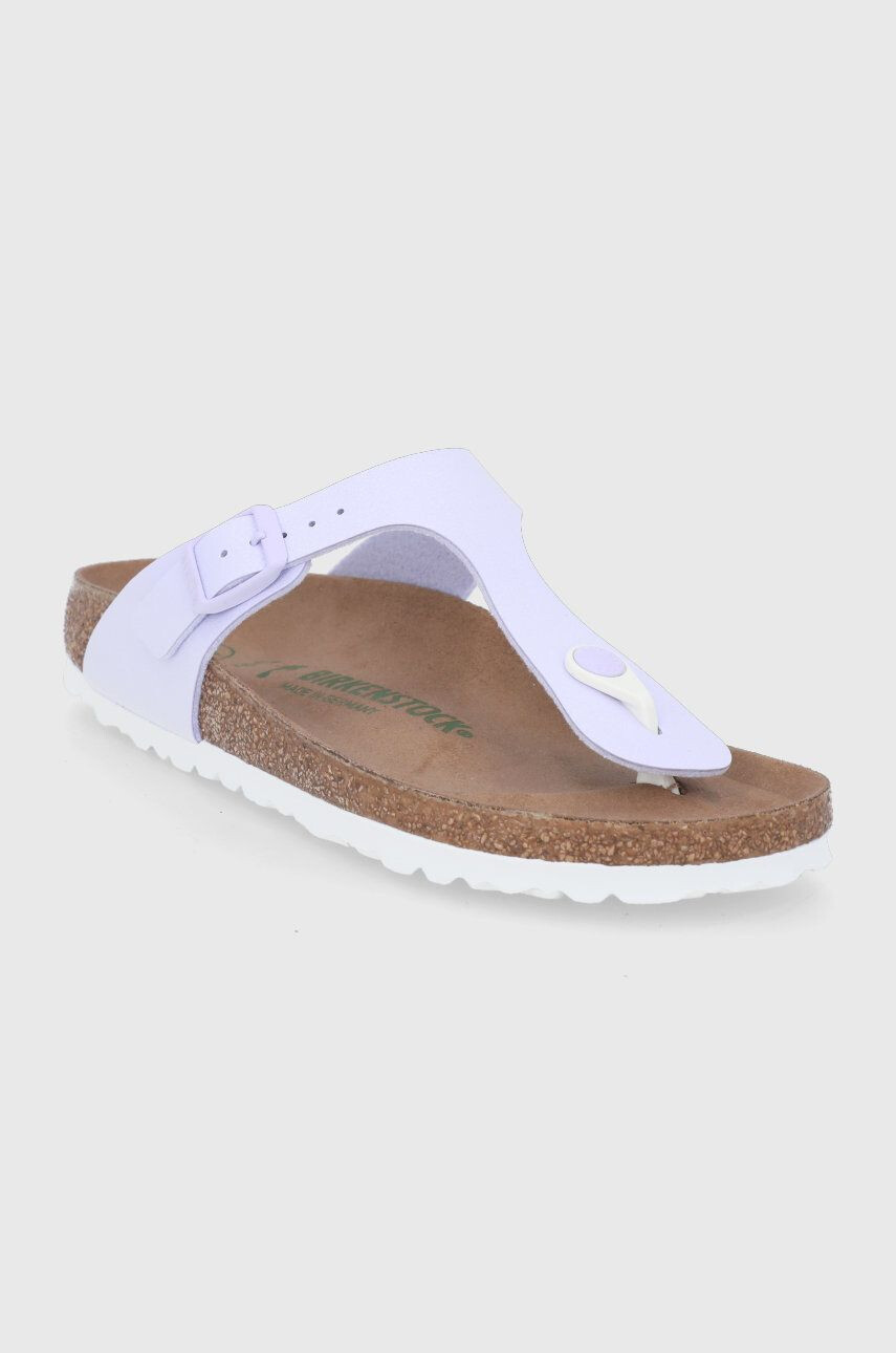 Birkenstock Žabky Gizeh dámské růžová barva na plochém podpatku - Pepit.cz