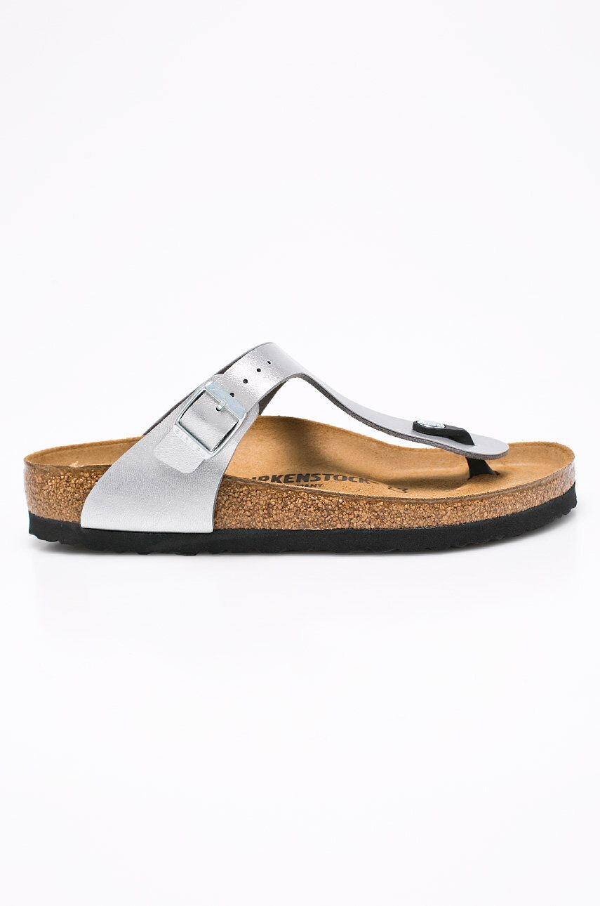 Birkenstock žabky Gizeh Bs 043851-Silver - Pepit.cz