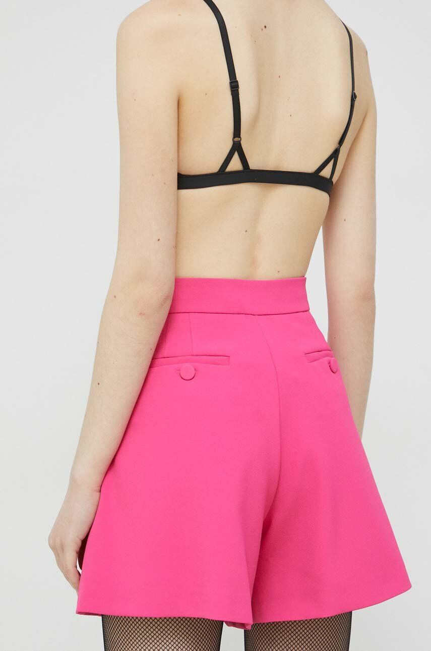 Blugirl Blumarine Kraťasy dámské růžová barva hladké high waist - Pepit.cz