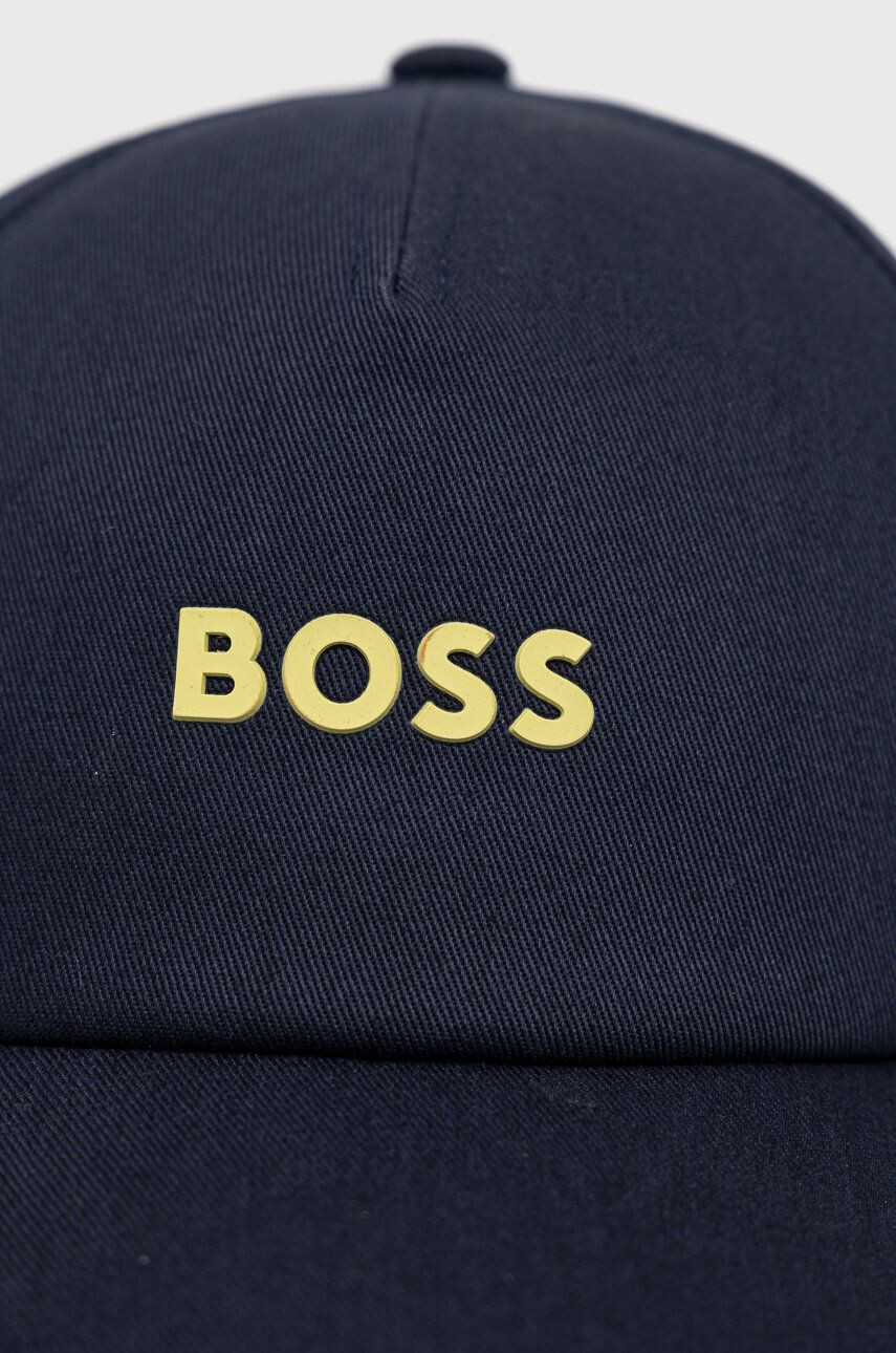 Boss Orange Bavlněná čepice BOSS Boss Casual tmavomodrá barva s aplikací - Pepit.cz