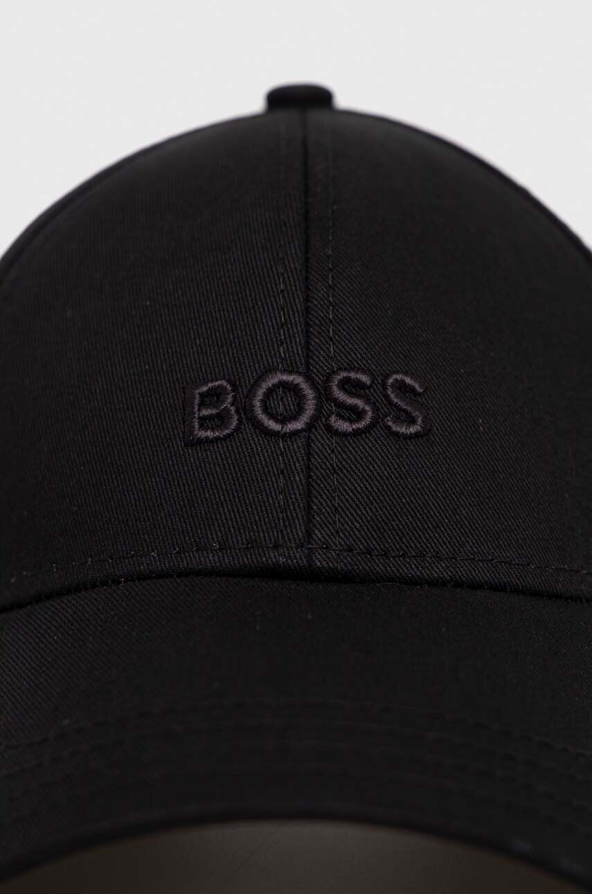 Boss Bavlněná baseballová čepice černá barva - Pepit.cz