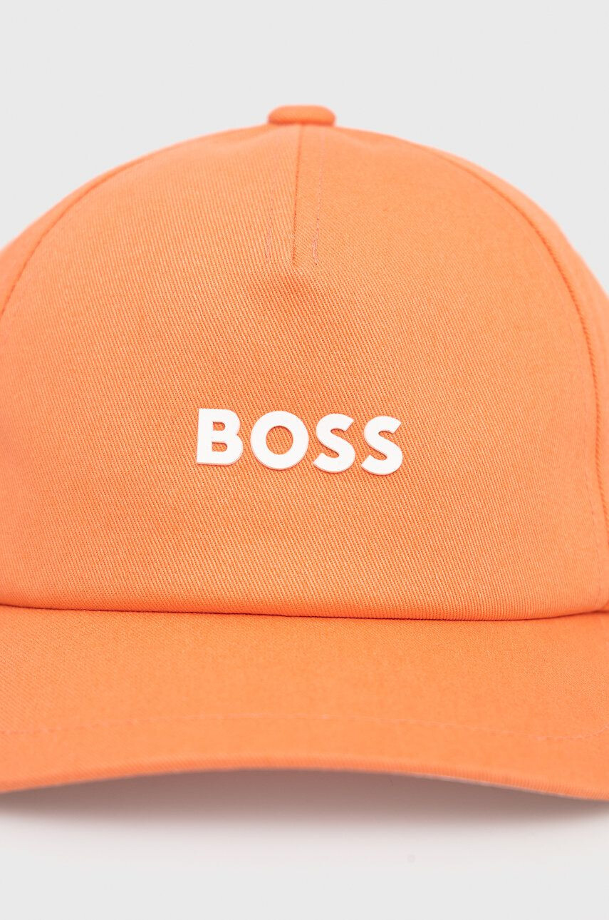 Boss Orange Bavlněná čepice BOSS Boss Casual červená barva s aplikací - Pepit.cz