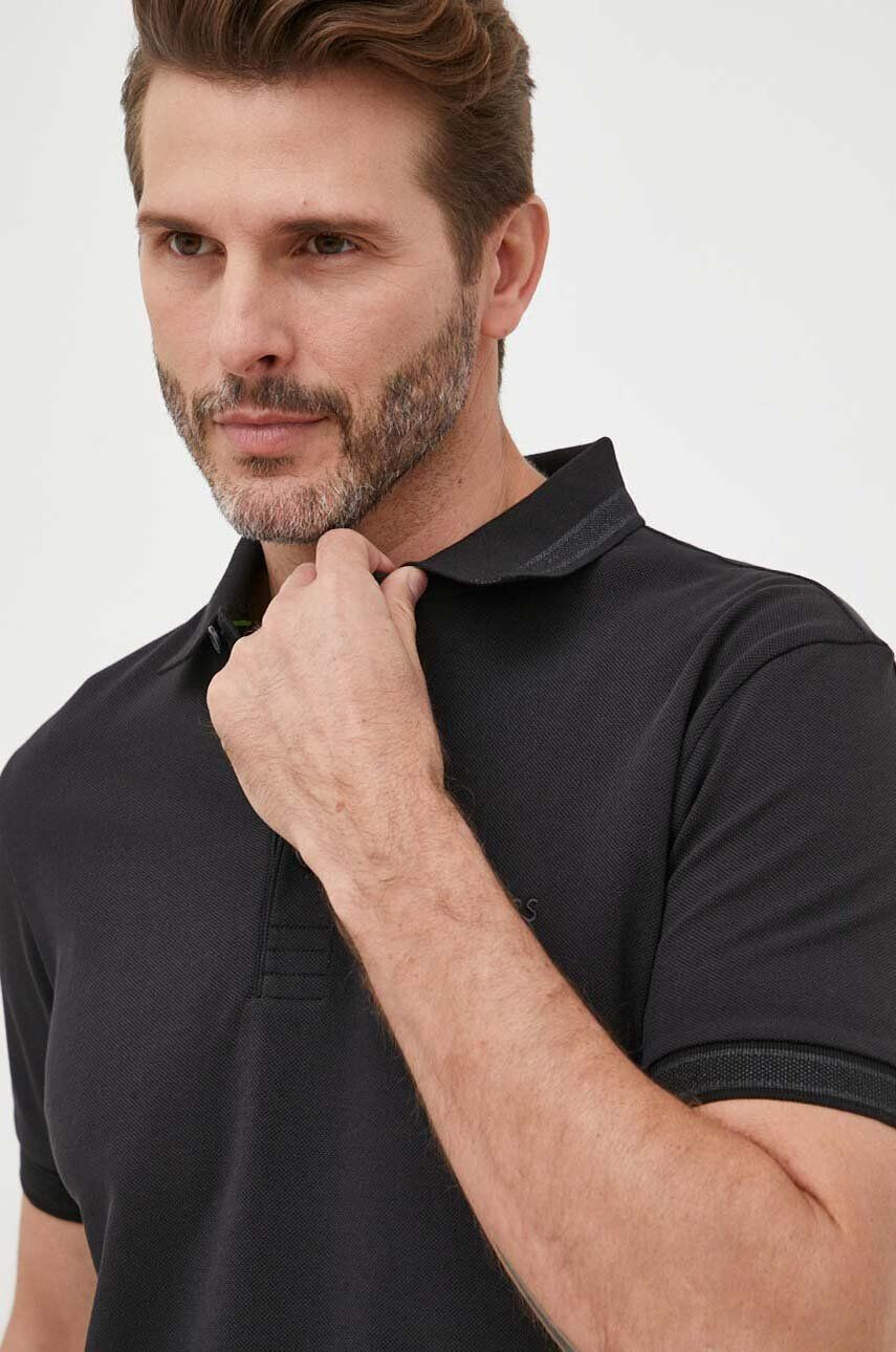 Boss Green Bavlněné polo tričko BOSS BOSS ATHLEISURE černá barva - Pepit.cz