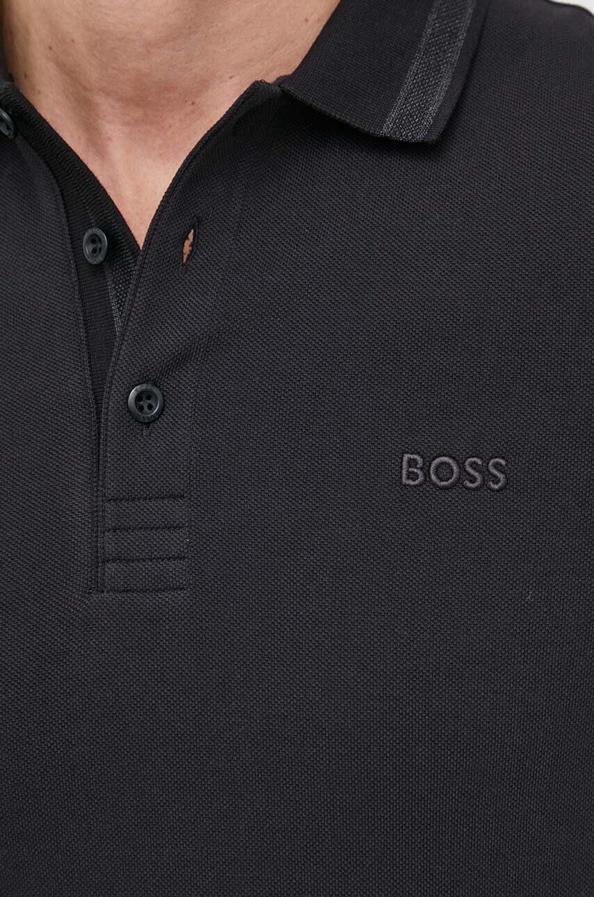 Boss Green Bavlněné polo tričko BOSS BOSS ATHLEISURE černá barva - Pepit.cz