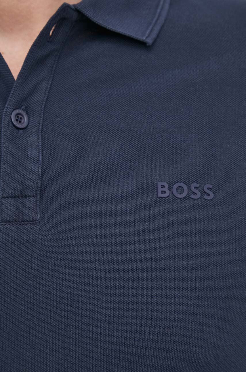 Boss Orange Bavlněné polo tričko BOSS Boss Casual tmavomodrá barva hladký - Pepit.cz