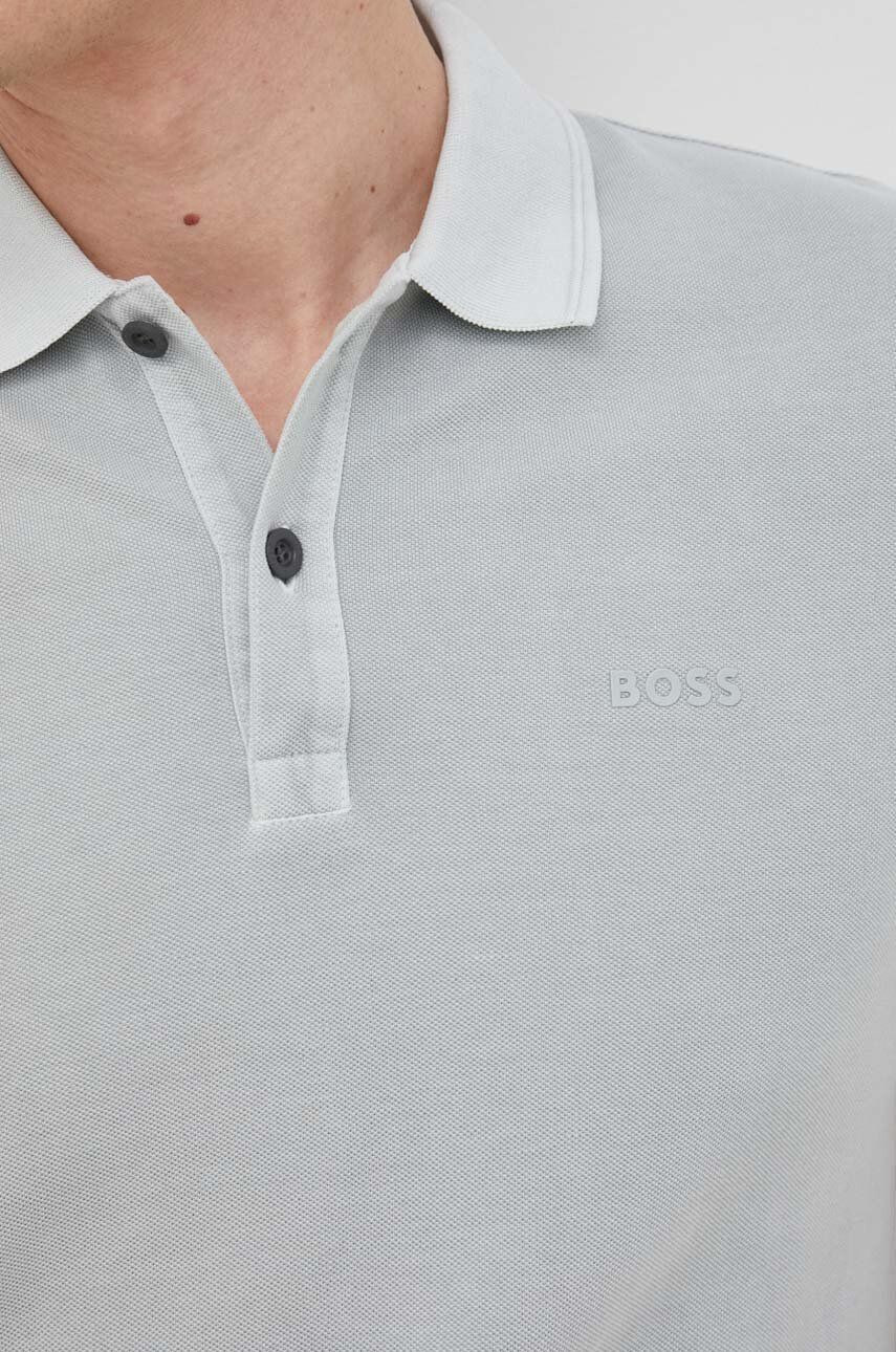 Boss Orange Bavlněné polo tričko BOSS Boss Casual zelená barva hladký - Pepit.cz